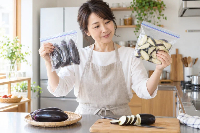 なすの冷凍方法を比べるアイキャッチ