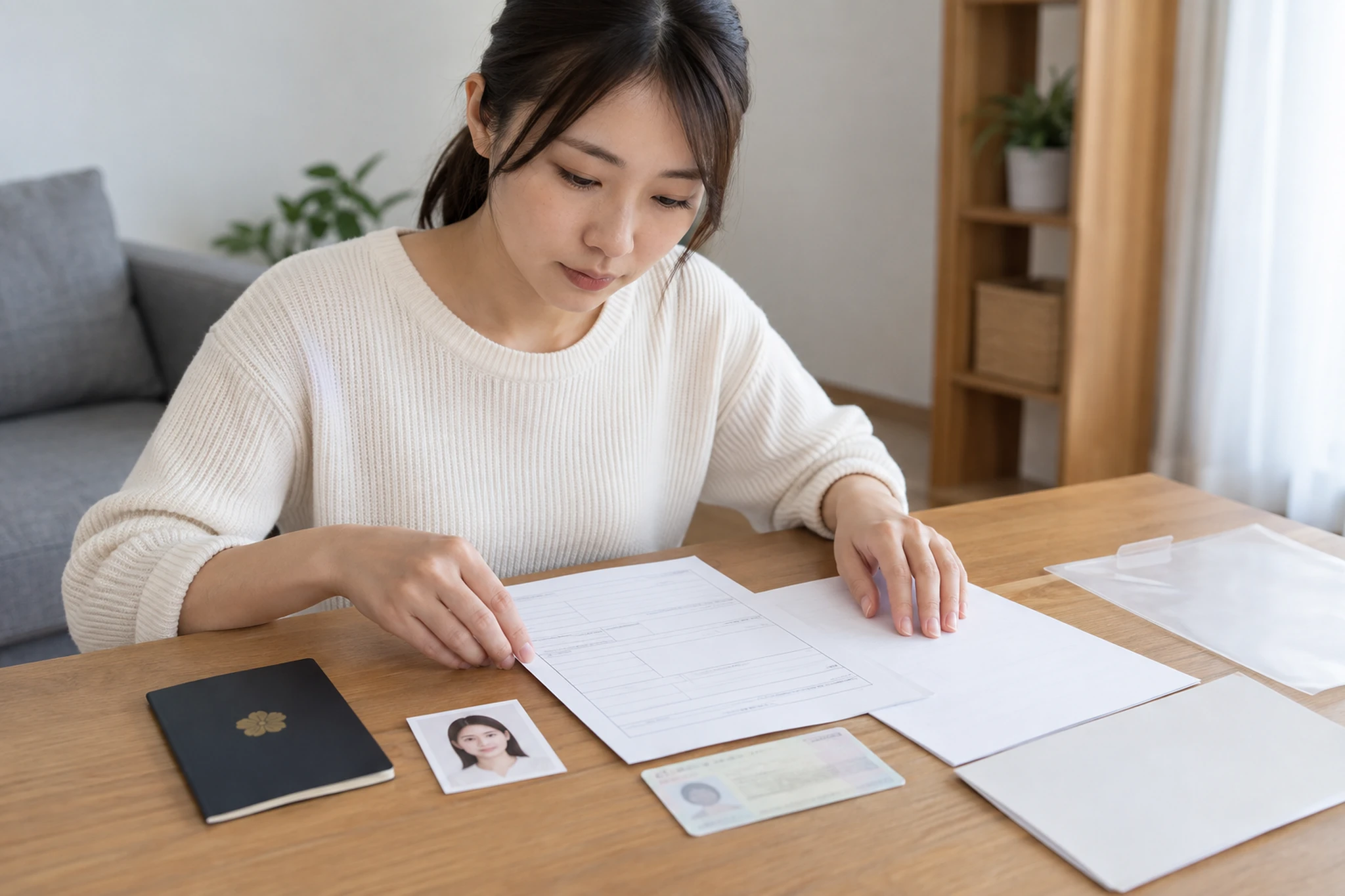 パスポート申請の必要書類と証明写真を準備する