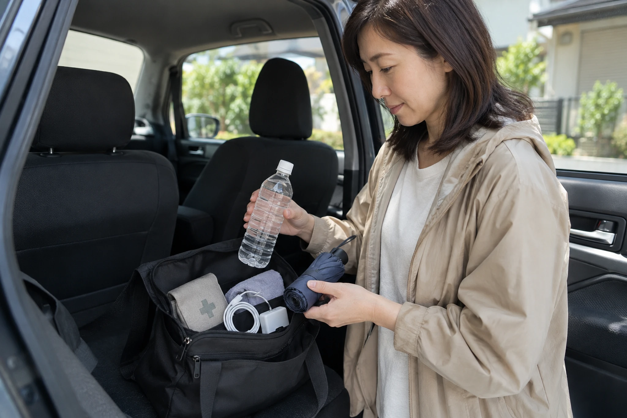 駐車場や立ち寄り条件を確認する場面