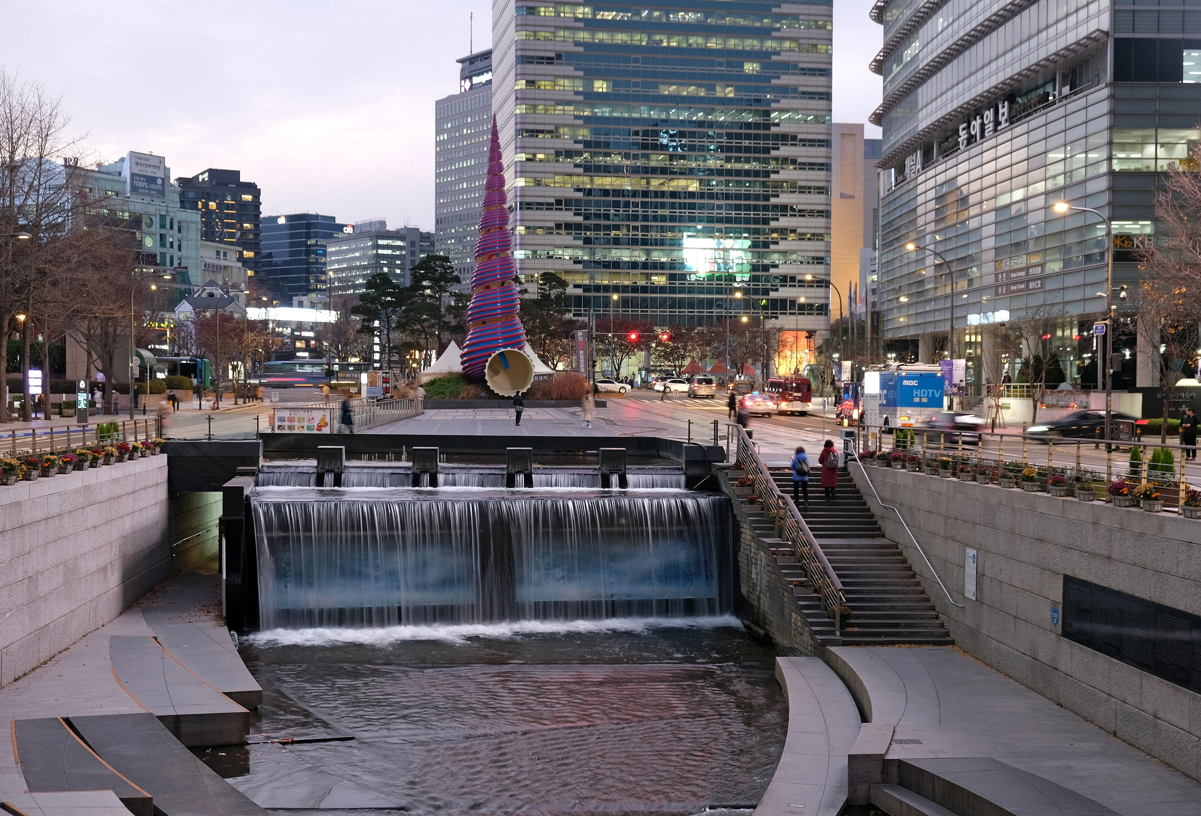 清渓川の実景