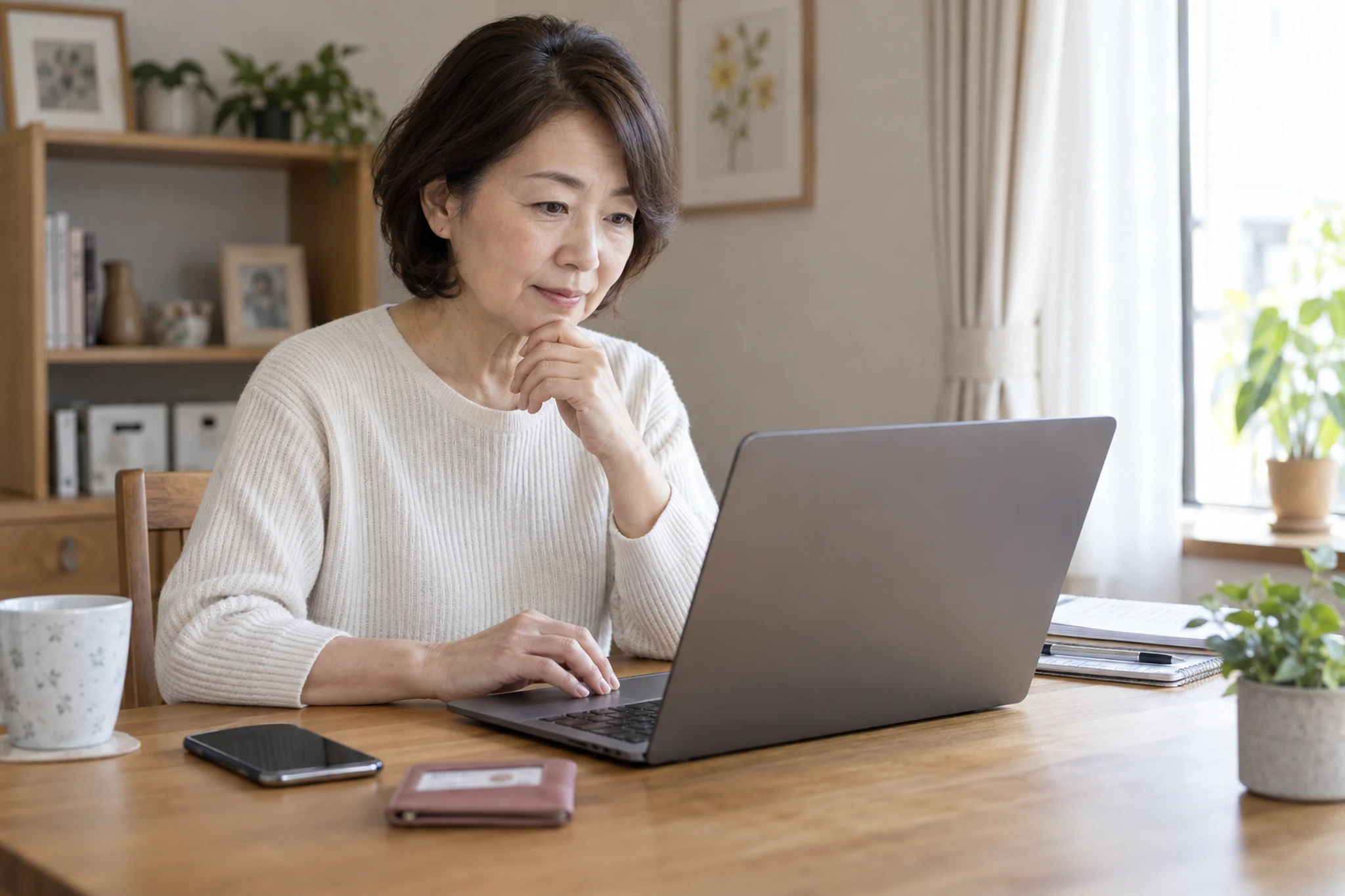 収入・控除・本人確認の書類を分けて整理する場面
