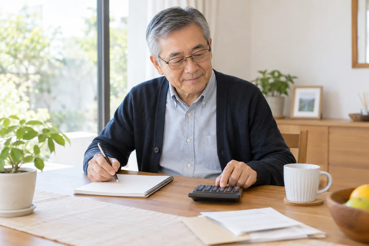 受給後の家計を試算する