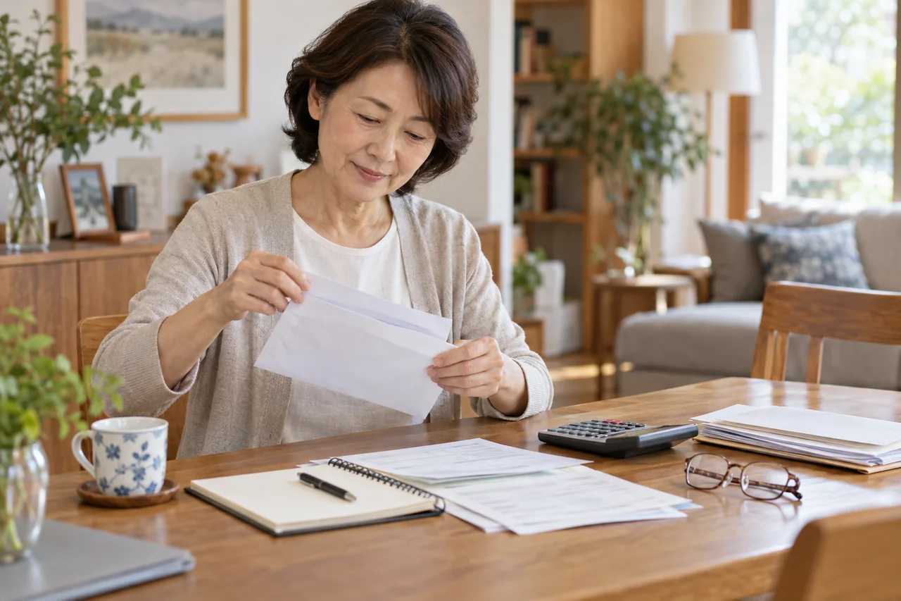 年金通知を確認する