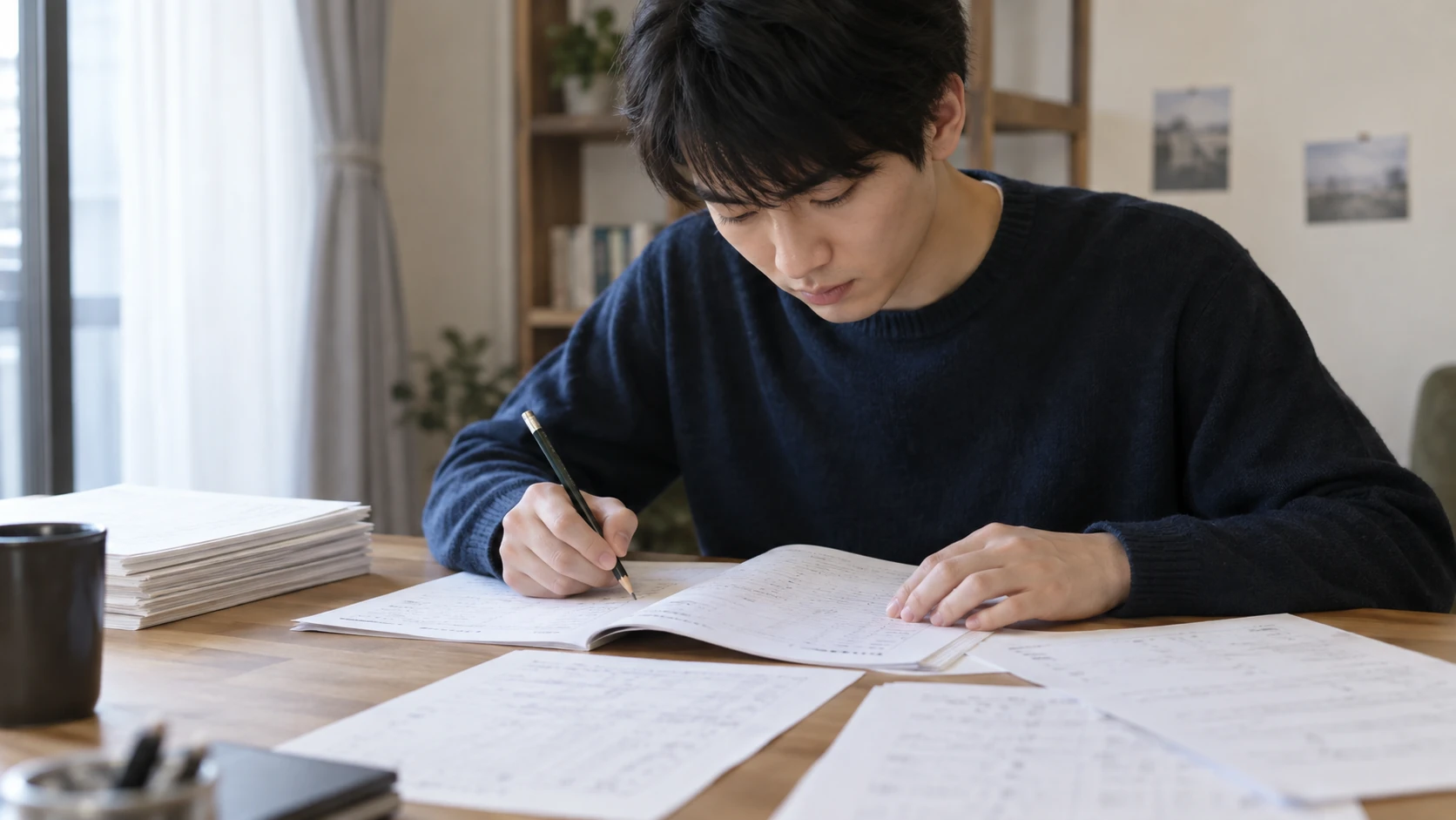 宅建試験の公式情報を確認する様子
