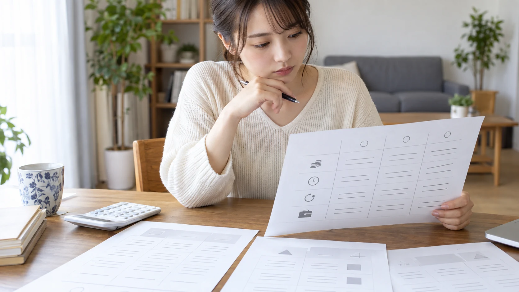 IT資格の学習をする日本人女性