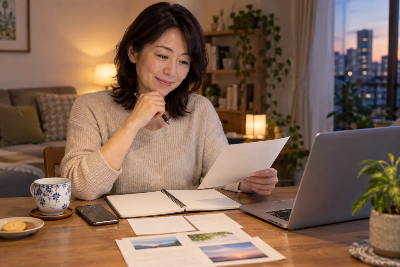 日本人女性がクラウドソーシングの最初の案件後に受取額と時間と体調を振り返っている