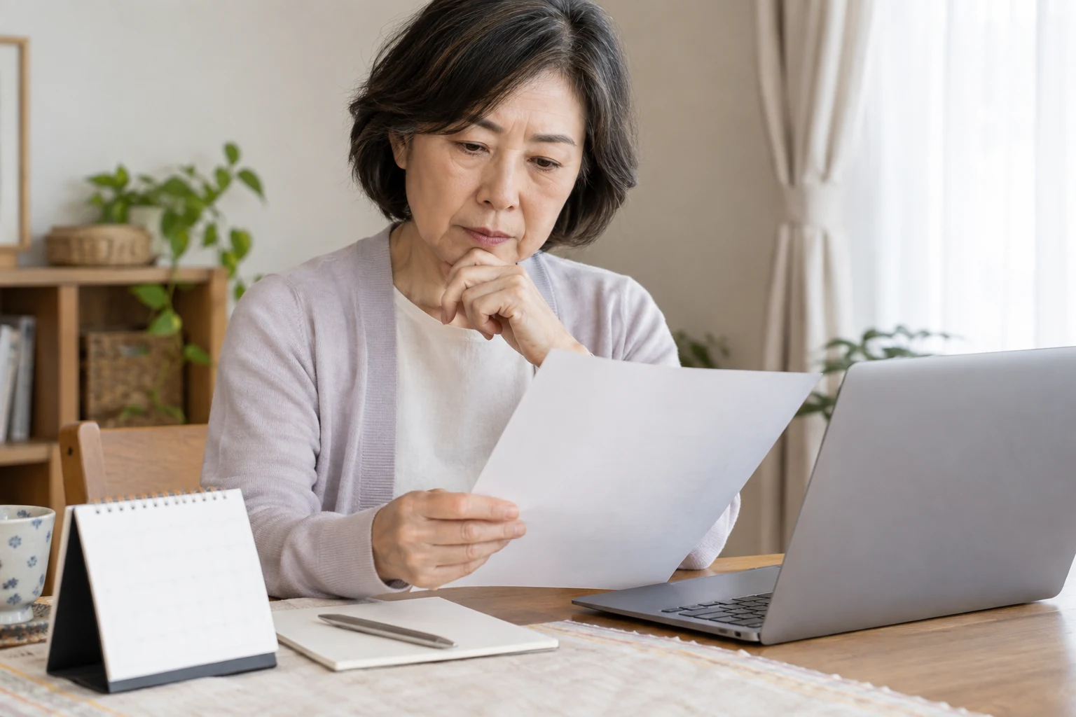 日本人女性が在宅求人票の仕事内容と勤務条件を確認する
