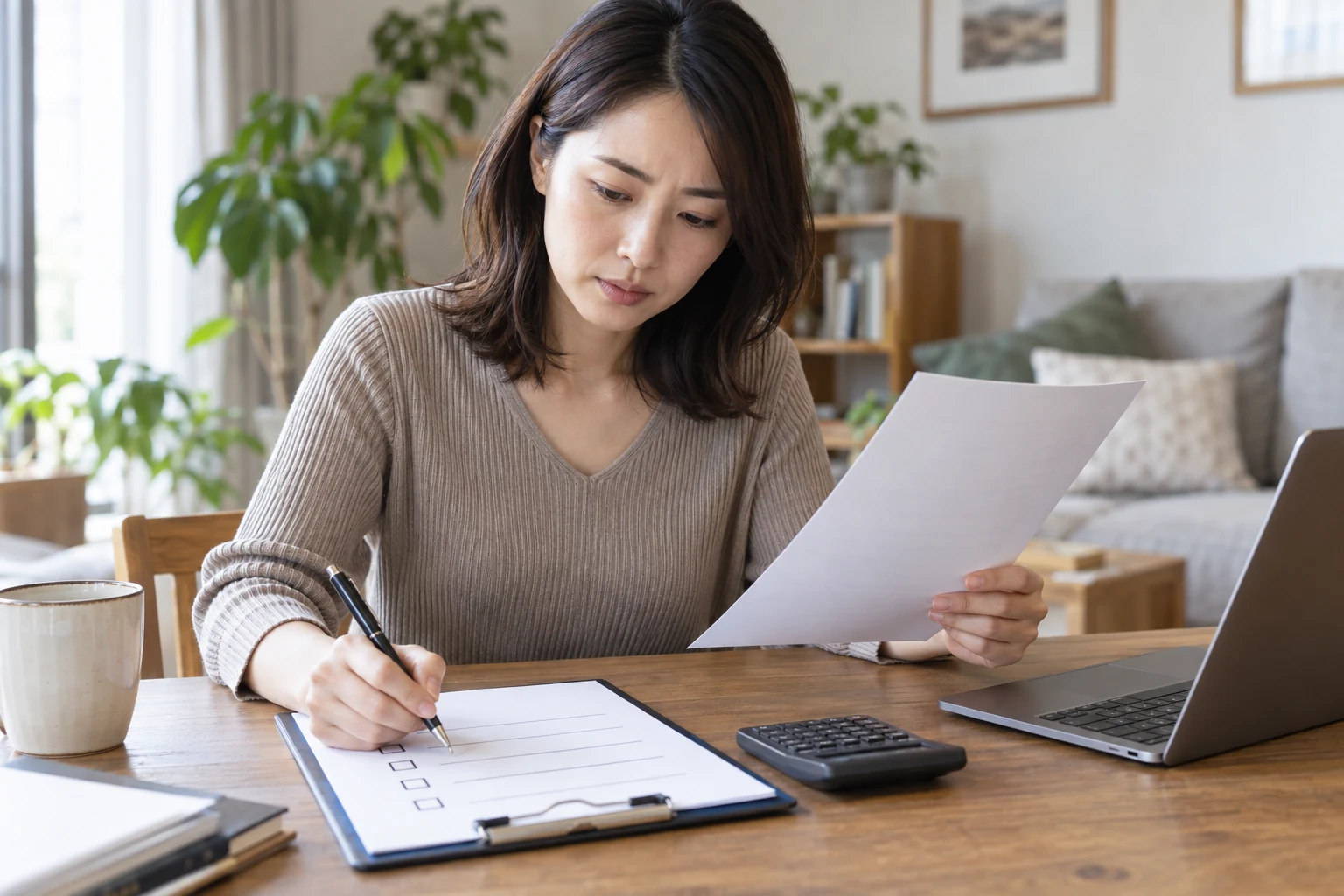 退職代行の基本料金と追加料金を確認している様子