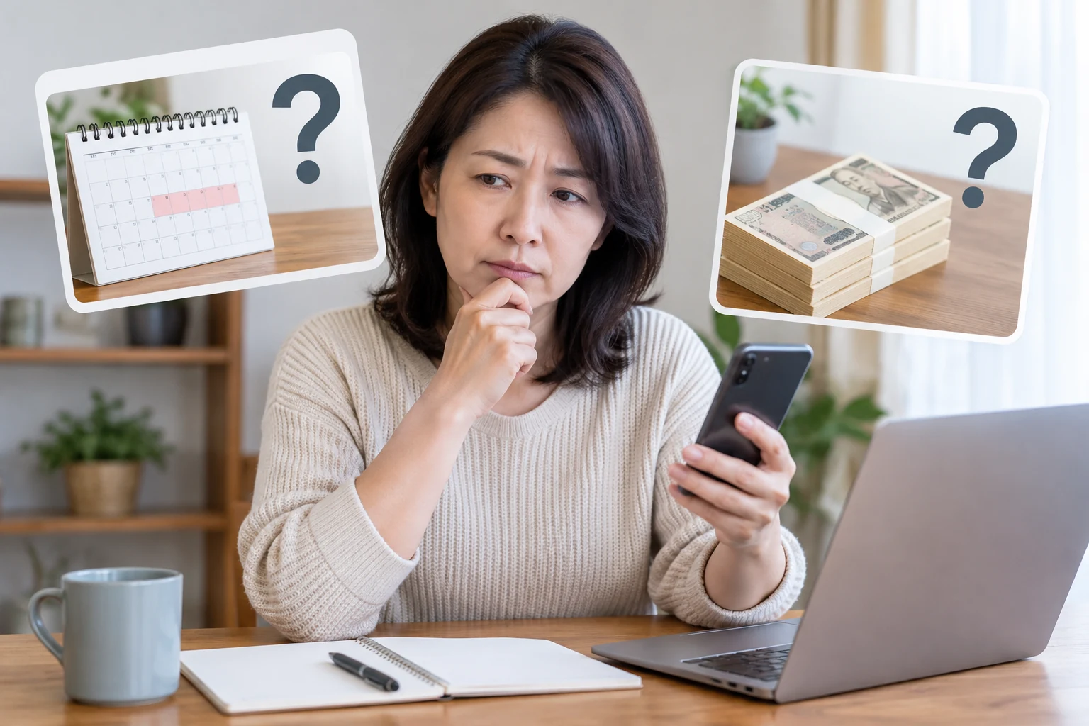退職代行に依頼できる交渉内容を質問項目として整理している様子