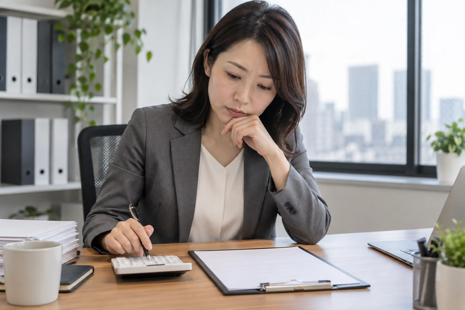 退職代行の総額とオプション料金を計算している様子