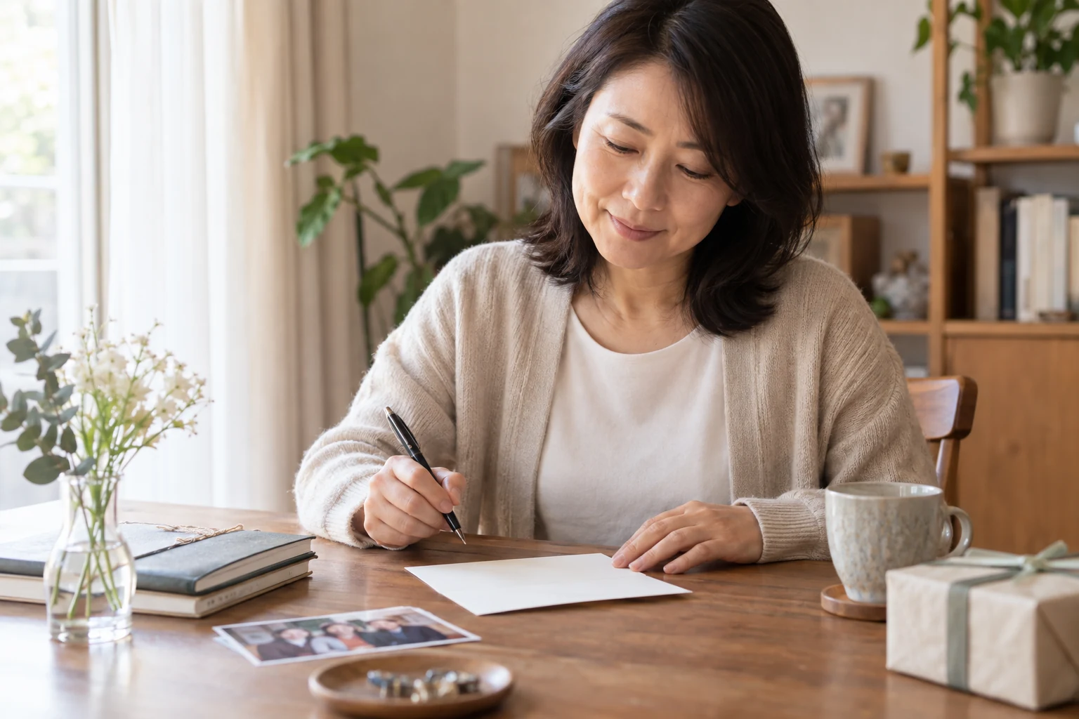 日本人女性が仕事でお世話になった人へ退職の感謝を伝える