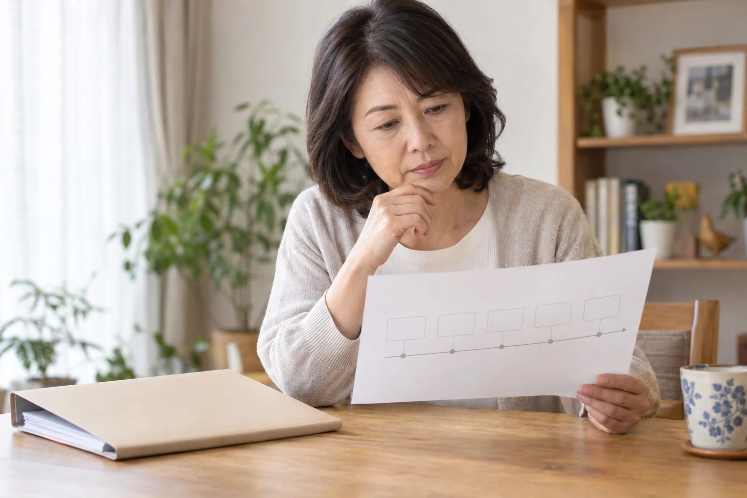 日本人女性が雇用保険の加入履歴と受講開始日を確認する