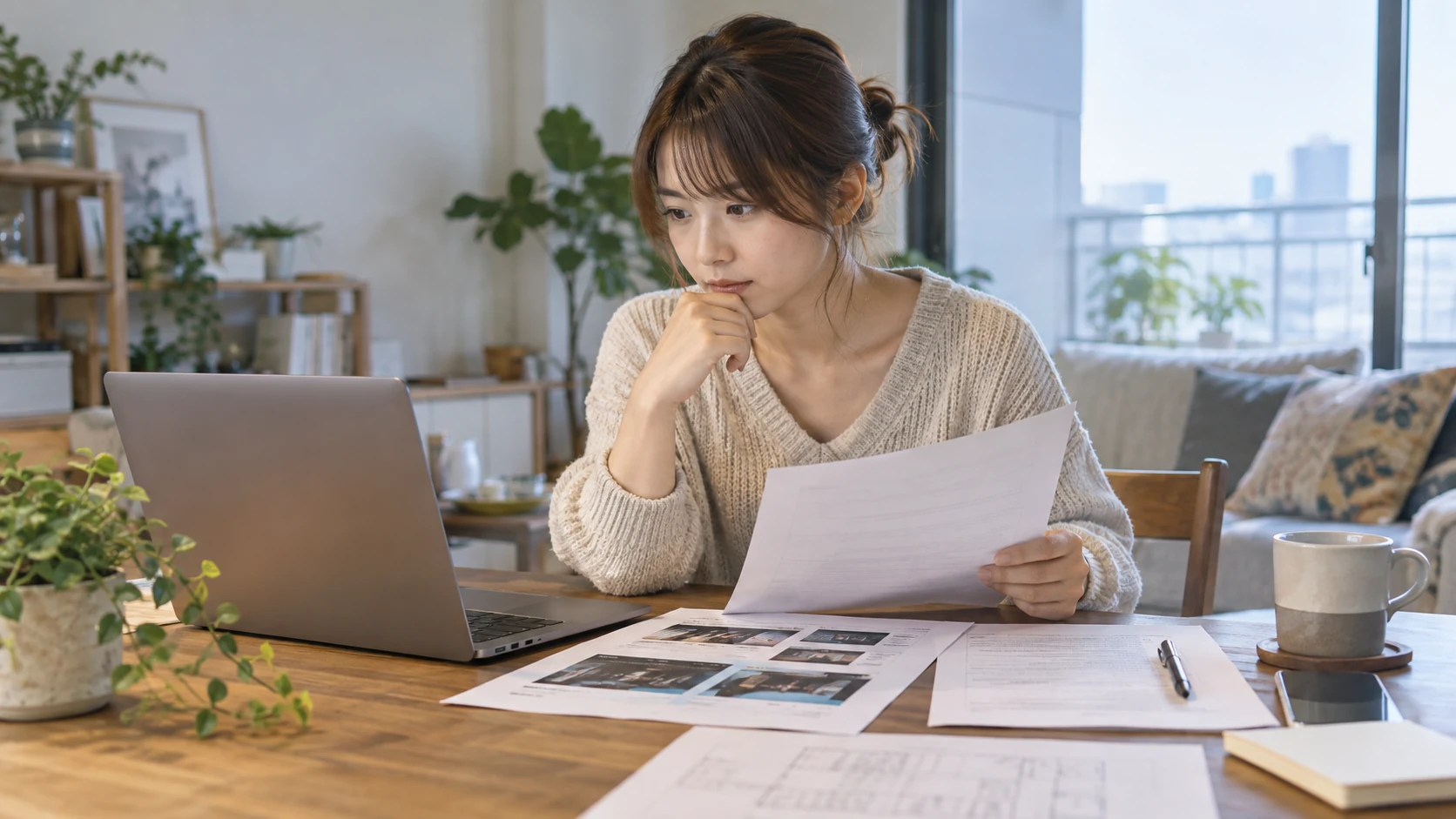 プログラミング成果物と契約条件と見積もりを確認している様子