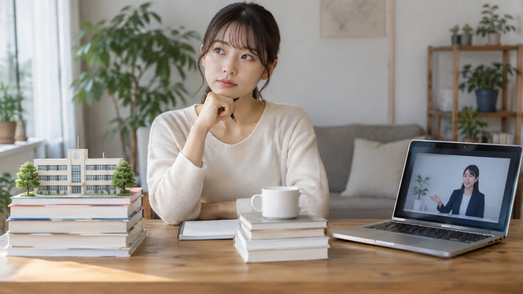 公的訓練と独学とオンラインスクールの選び方を考えている様子