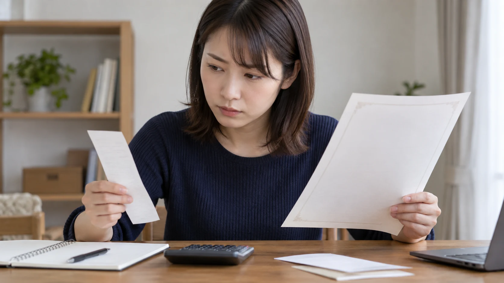 申請書と修了証明書を照合してチェックする様子