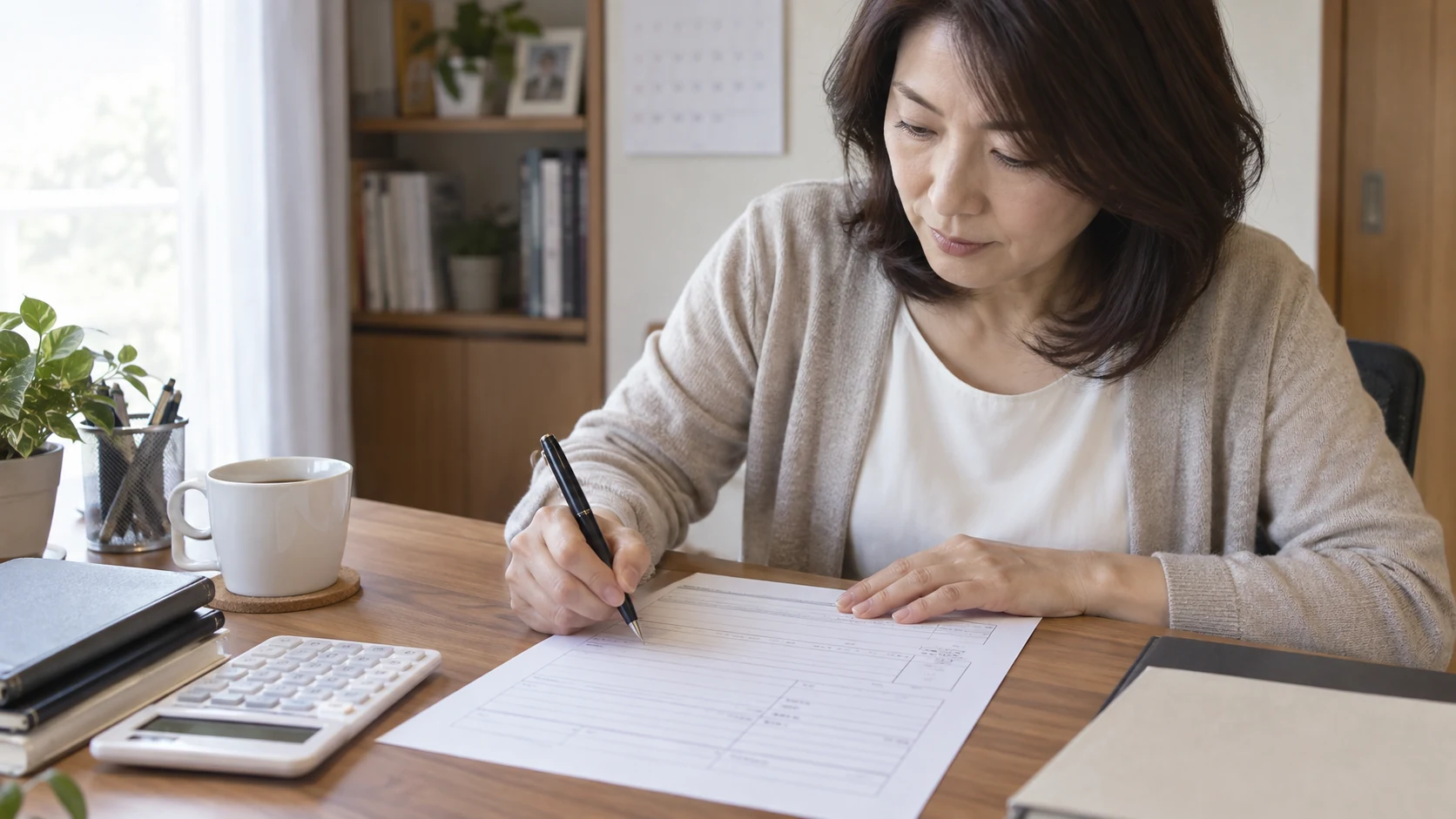 キャリアアドバイザーに応募書類を相談する日本人女性