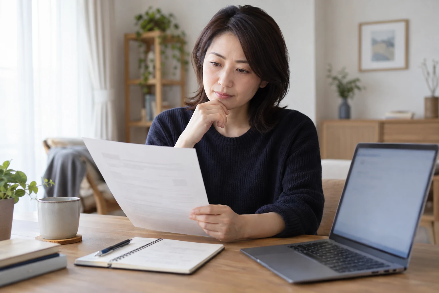 副業の収入と経費を記録する女性のイメージ