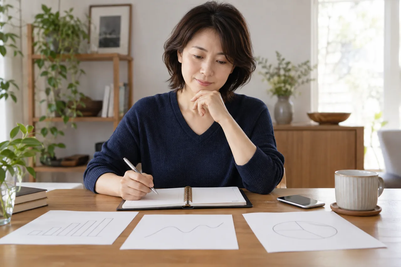 日本人女性がクラウドソーシング副業を30日後に続けるか条件を変えるか振り返っている