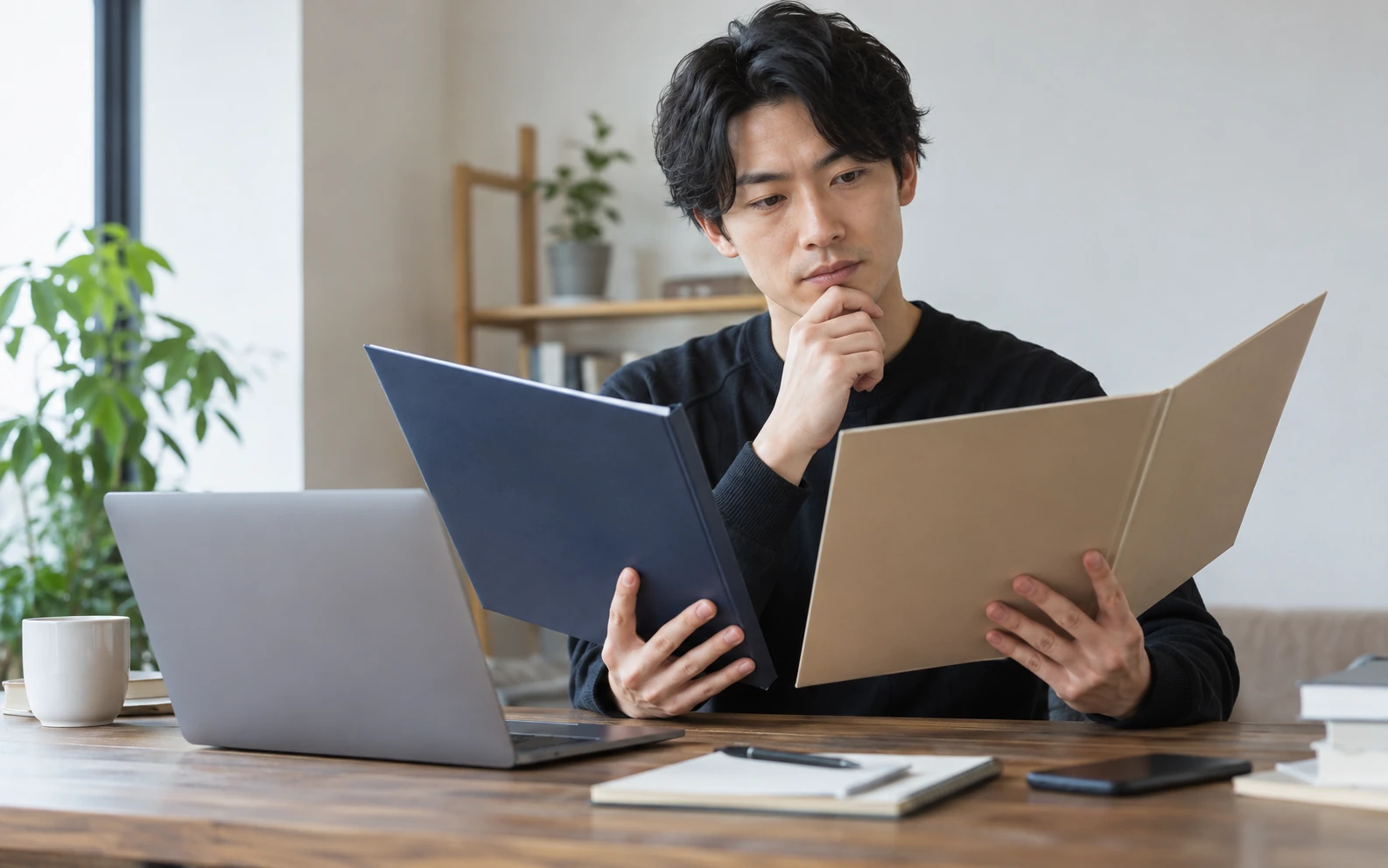 フリーランスの受注者と発注者の契約関係を確認する日本人
