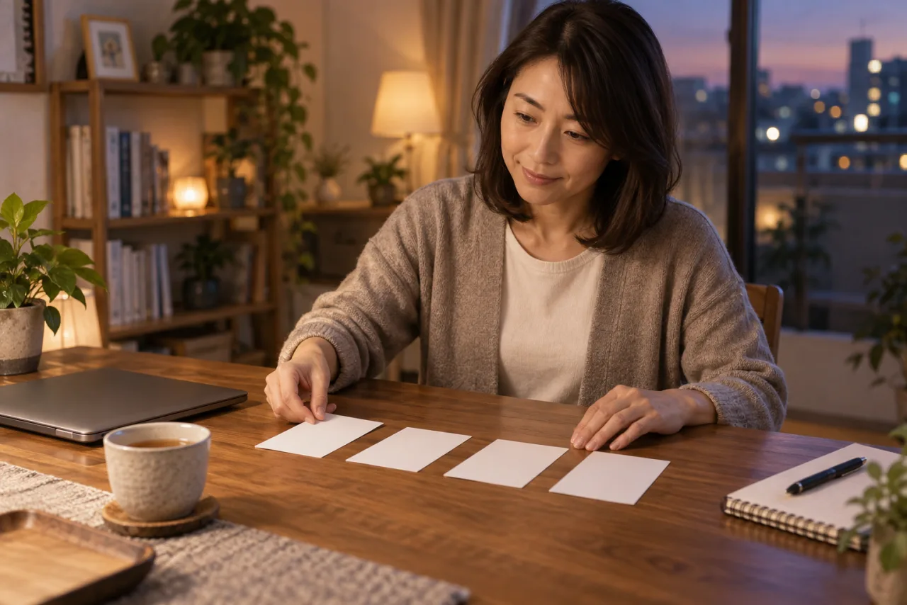 日本人の女性が人事相談で伝える事実と質問をチェックリストにまとめる